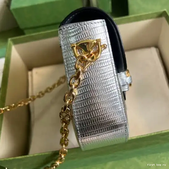 Firstbag ru Gucci Horsebit 1955 bag mini lizard 0527